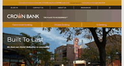 Desktop Screenshot of crown-bank.com