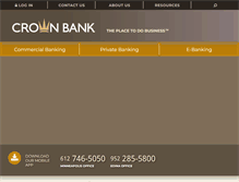 Tablet Screenshot of crown-bank.com